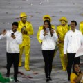 リオ11のオリンピックの開会式0805