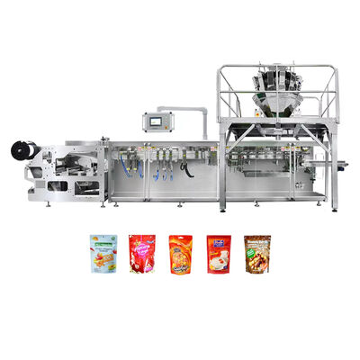 よい価格 Premade Pouch Stand Up Doypack Granule Nuts Multihead Weigher Automatic Horizontal multifunctional packaging machine オンライン