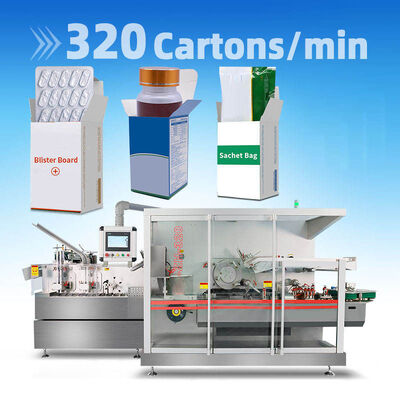 よい価格 High Speed Automatic Cartoner Packaging Machine Capsule Tablet Cartoning Packing Machine for Blister Bottle Sachet Tube オンライン