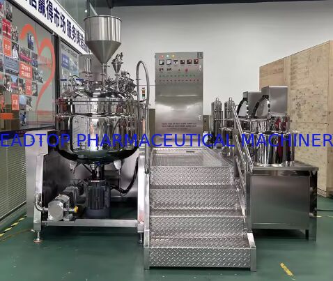 高品質のPLC制御真空超音波ステンレス鋼化粧品 顔クリーム 皮膚ケア エムルジファーのマシン