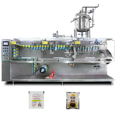 よい価格 Roll Film Standup Pouch Top Spout Doypack Milk Tea Filling Horizontal multifunctional packaging machine オンライン